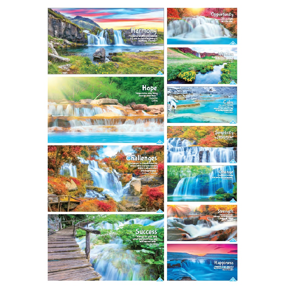 Wire-O Desk Calendar (Water & Life)