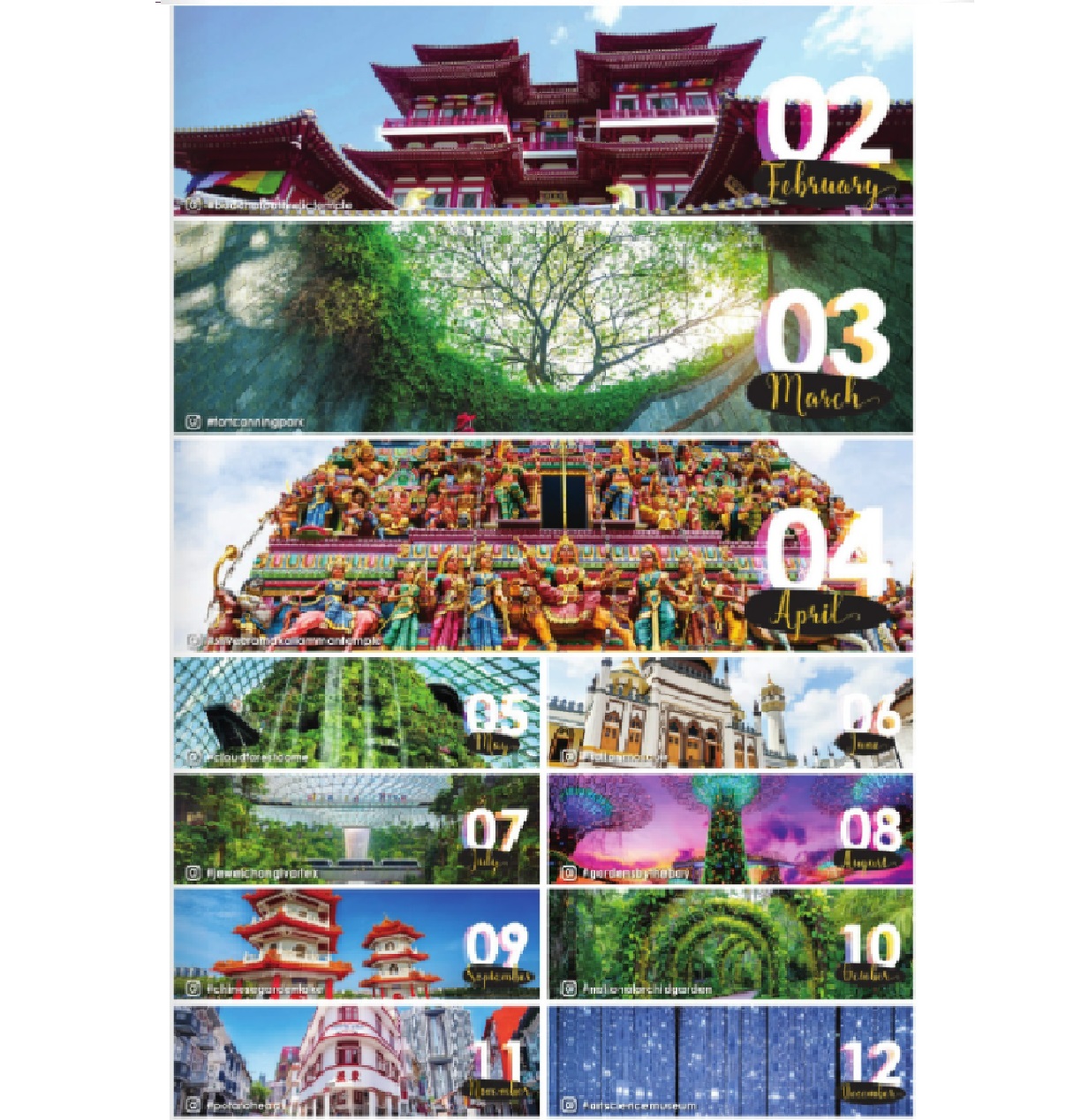 Desk Calendar (Instagrammable Singapore)