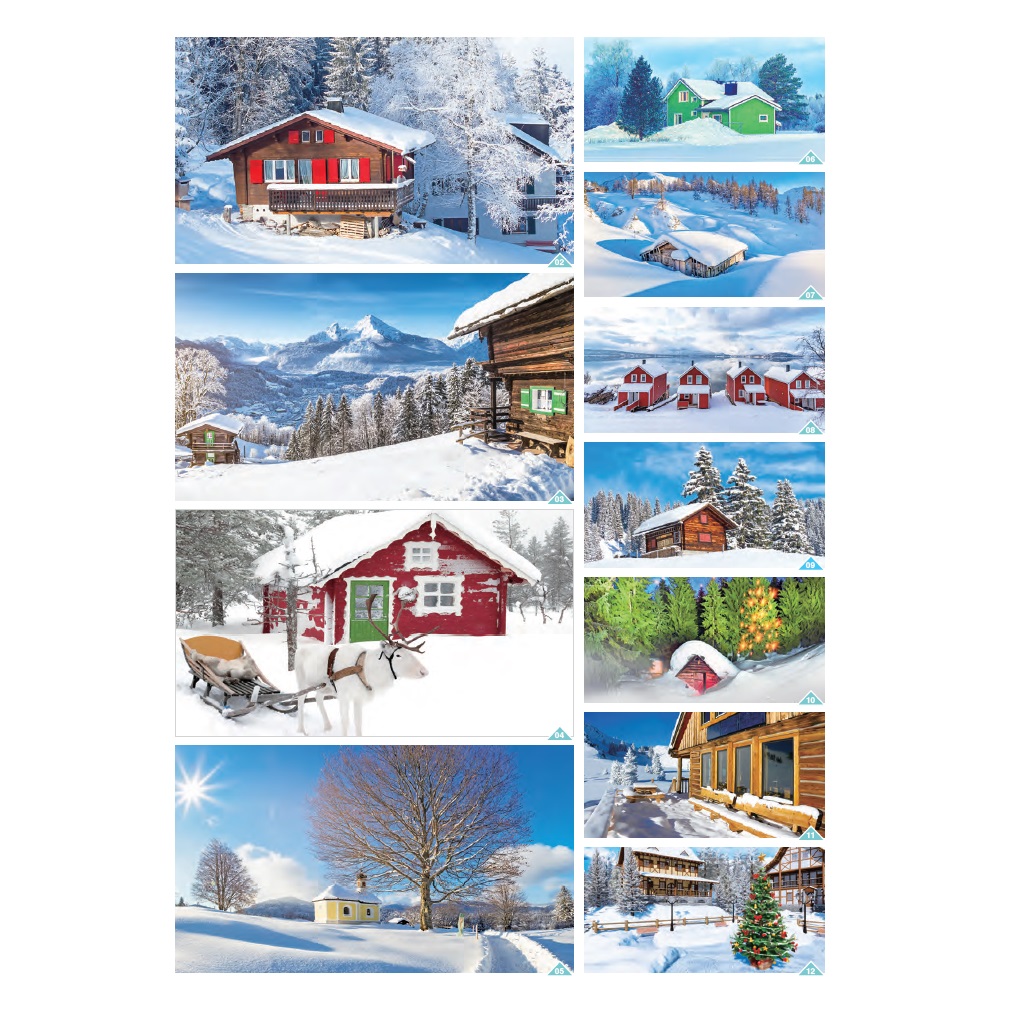 Desk Calendar Wire-O (Magical Winter)