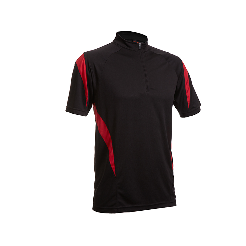 Mock Neck T-shirt with Zip