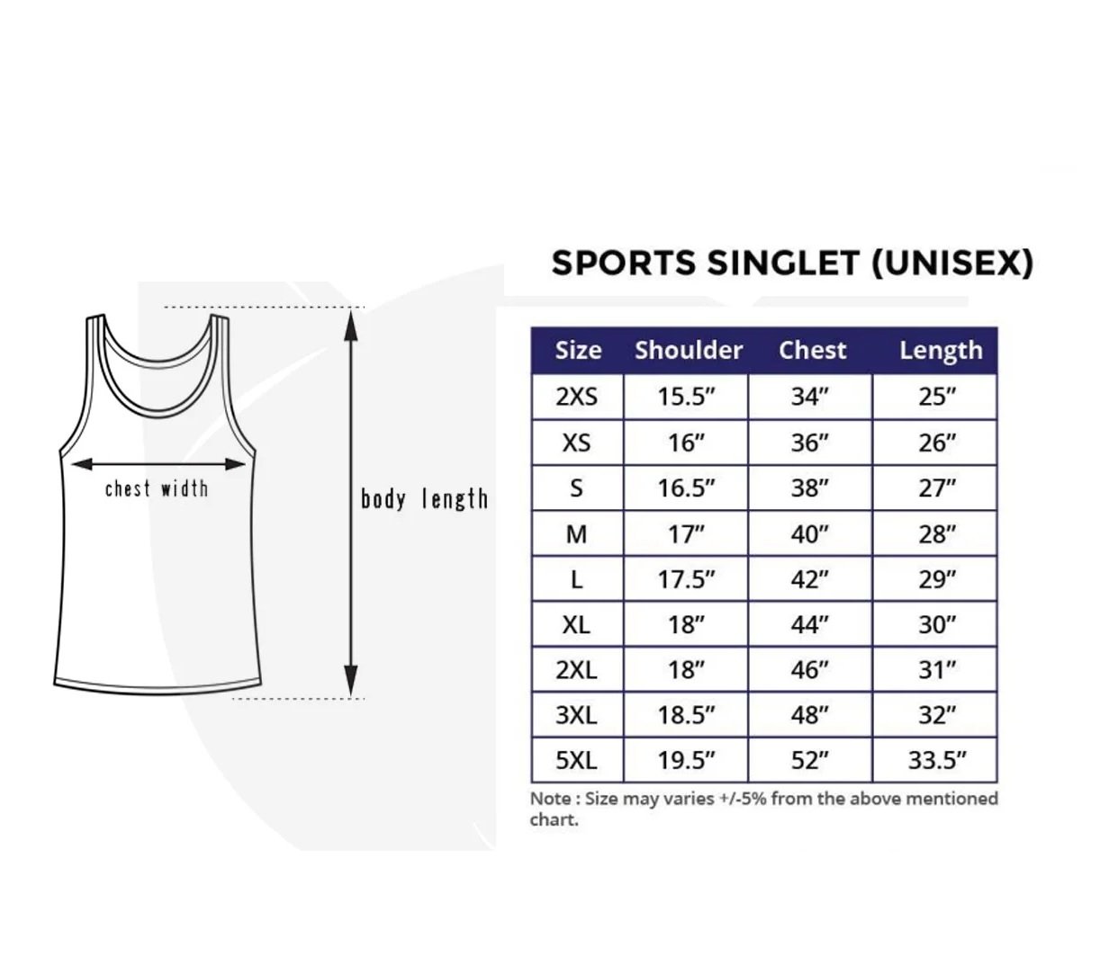 Sports Singlet (Unisex)