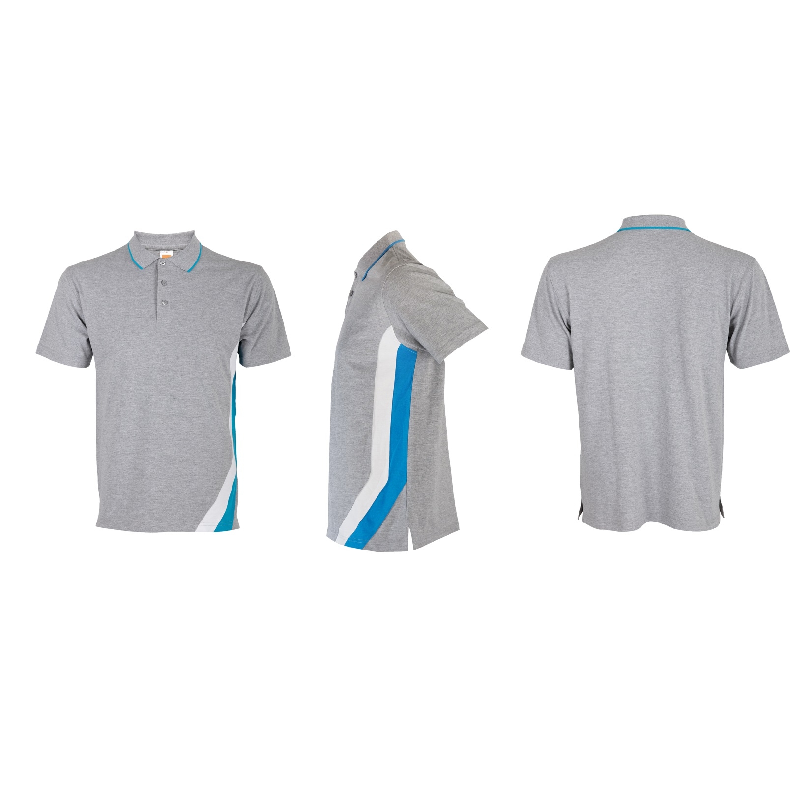 Sew Color Block SHort Sleeve Polo Shirt