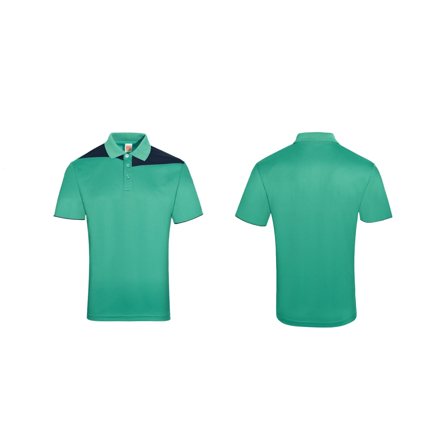 Unisex Microfibre Cut & Sew Color Black Short Sleeve Polo Shirt