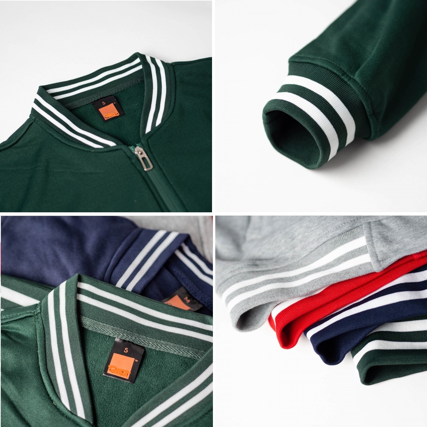 Unisex Full-Zip Varsity Jacket