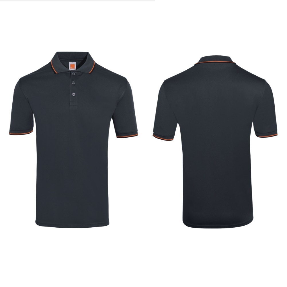 Unisex Microfibre Tipped Collar & Cuff  Polo Shirt