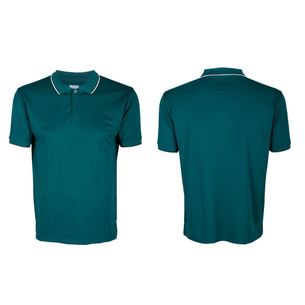 Unisex Microfibre Tipped Collar & Cuff  Polo Shirt