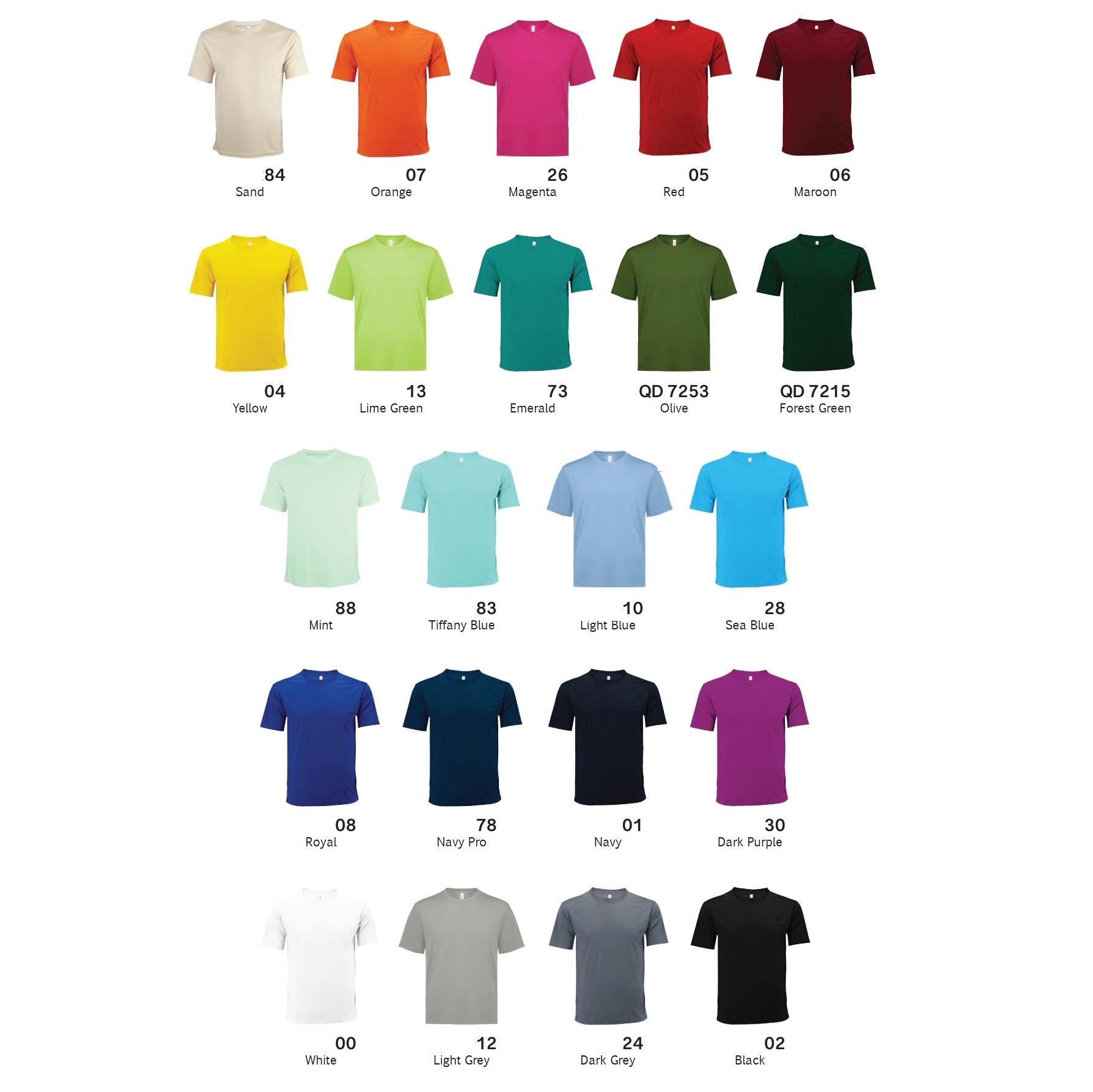 Plain Round Neck T-shirt