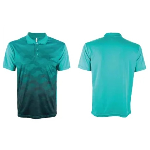 Unisex Sublimation  Mini Eyelet Polo Shirt