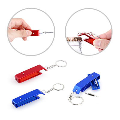 Mini Tool Kit With Bottle Opener Keychain