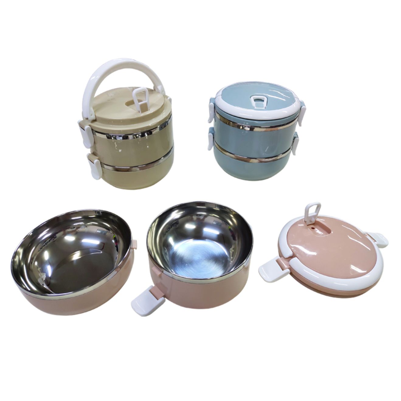 2-Tier Stainless Steel Lunch Box