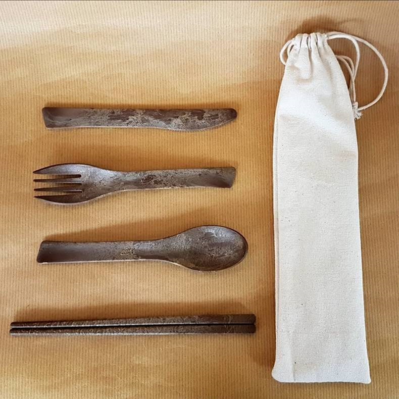 Rice Husk Cutlery Set