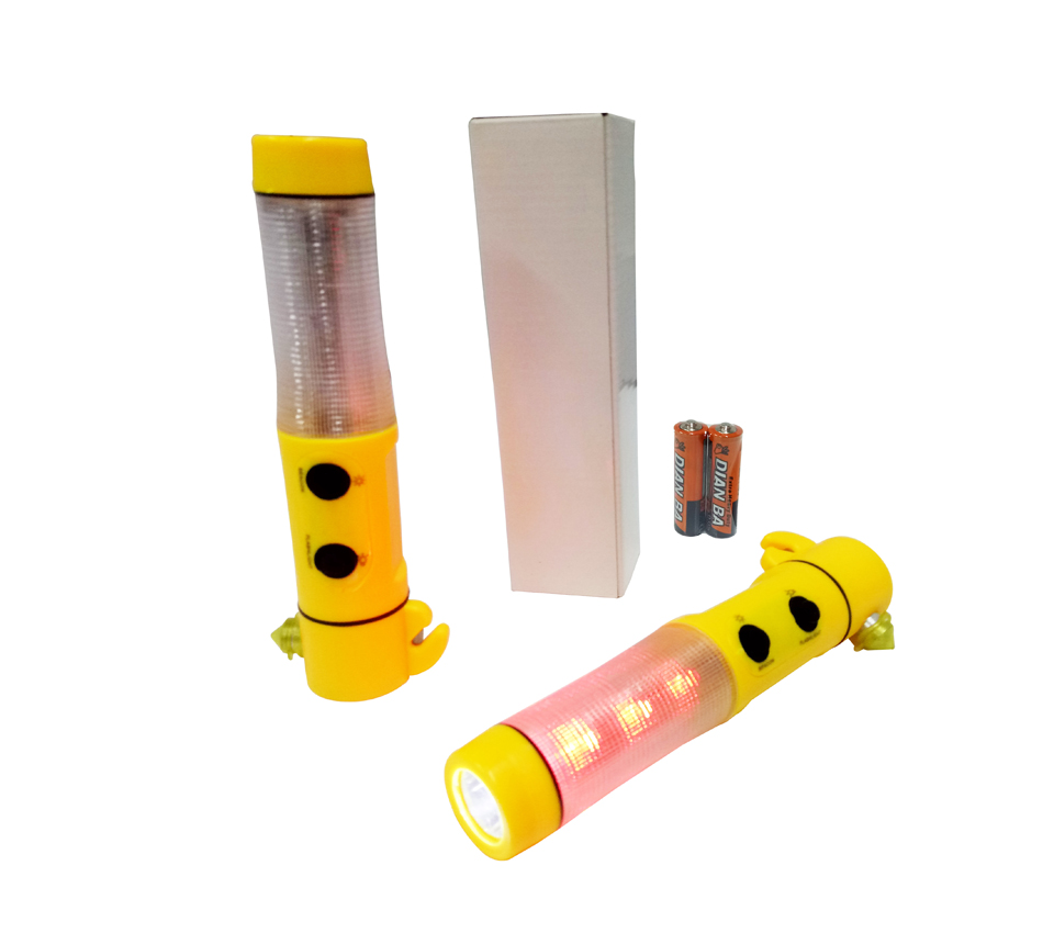 5-in-1 Plastic Safety Torchlight
