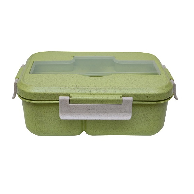 Lunch Box with Spoon and Fork
