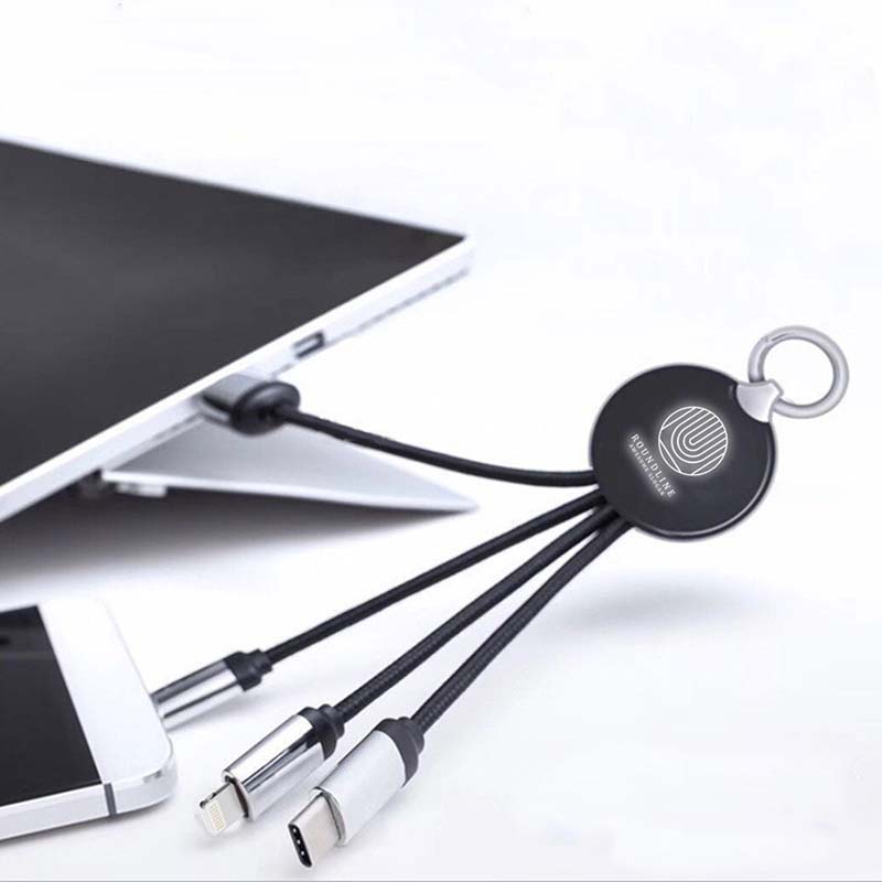 Round Multicable with LED Logo