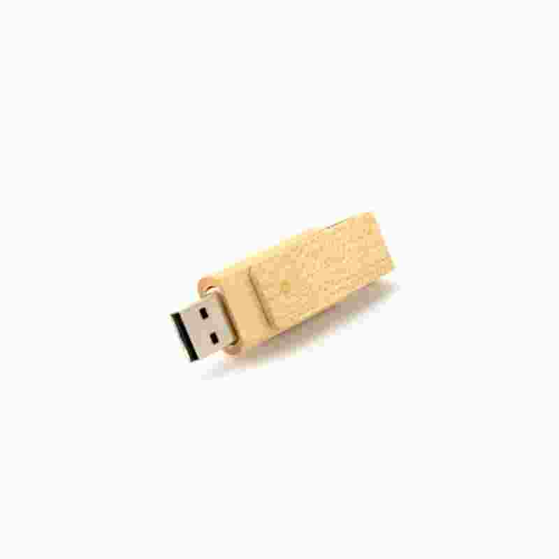 Wooden Swivel - USB Flash Drive, 16GB