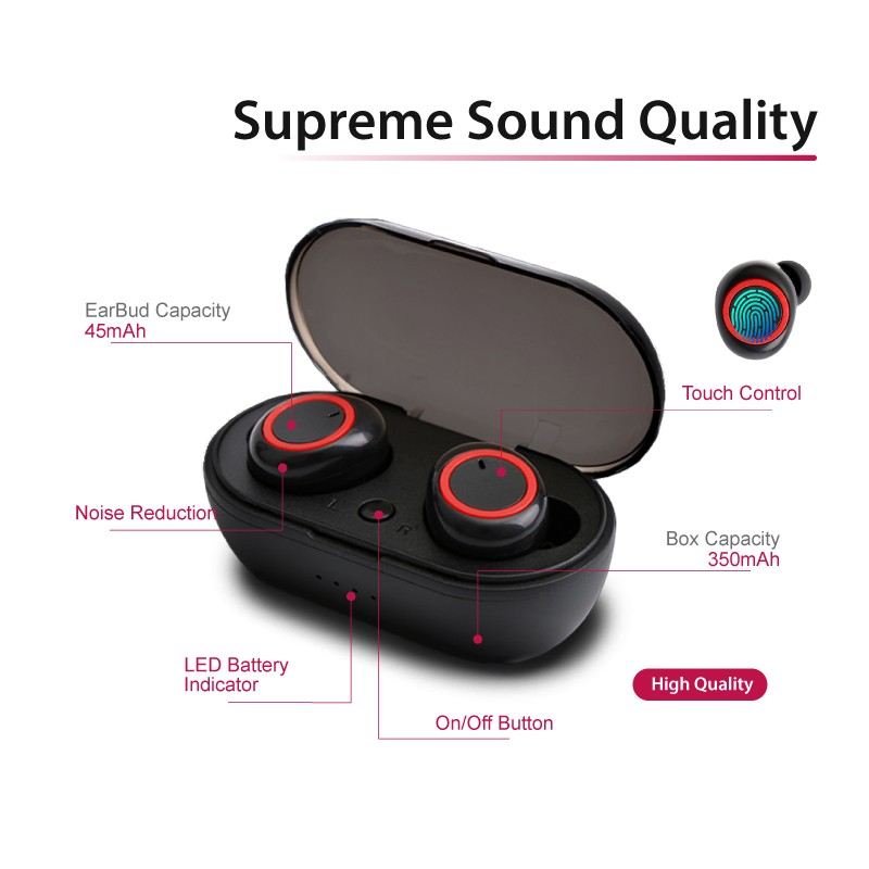 TWS Bluetooth Earphone with Portable Charging Box (X-TUNE)