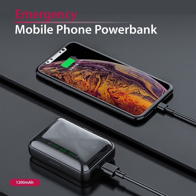 TWS Bluetooth Earphone with Portable Charging Box (X-FUSION)