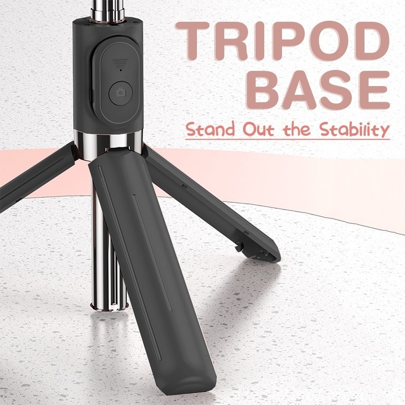 Foldable Wireless Selfie Stick Mobile Stand (09)