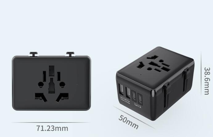 2 USB-A, 2 Type-C Adaptor