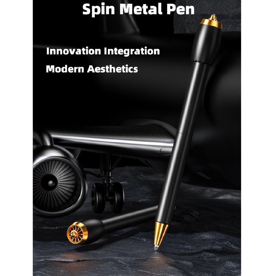 Aircraft Engine Spin Metal Pen
