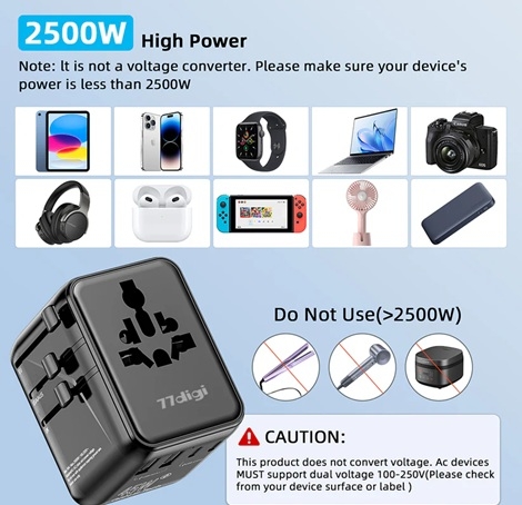 77Digi 45W Travel Adapter