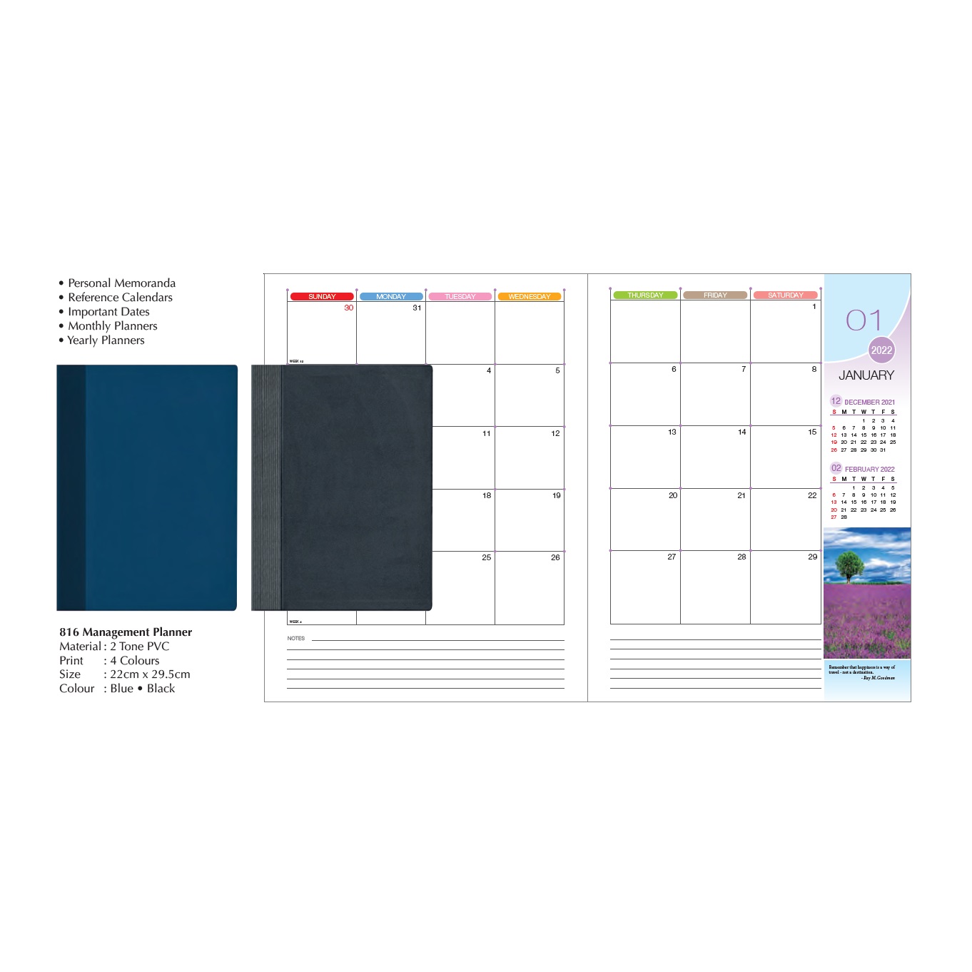 Management Planner with Colourful Pictures