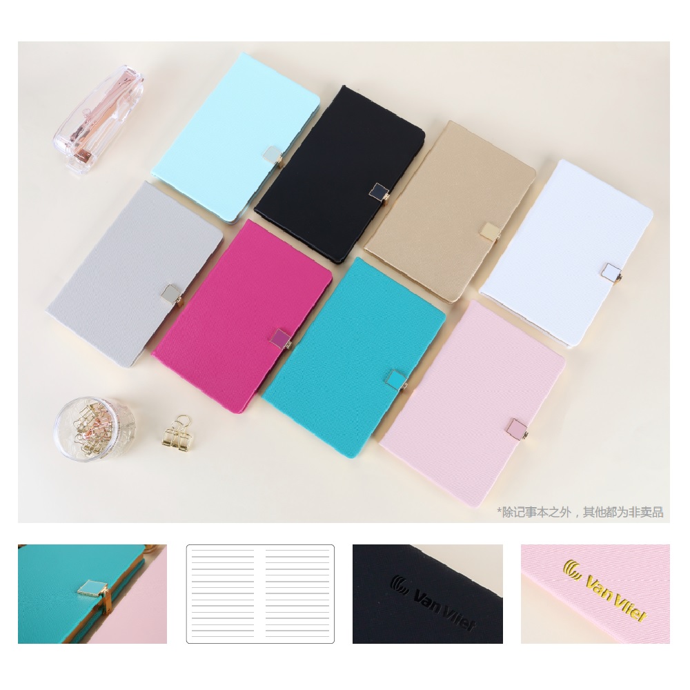 Notebook with Metal Buckle