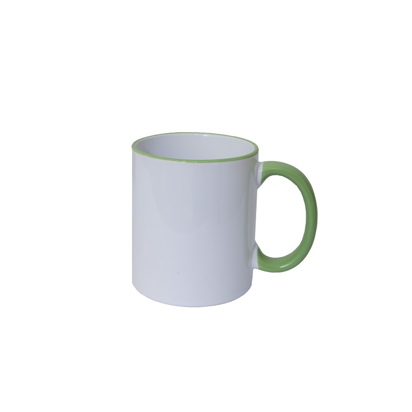 2-Tone Mug with Color Handle & Rim