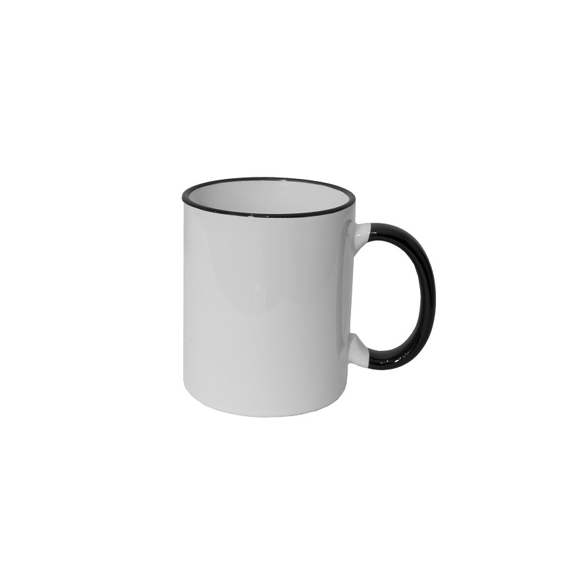 2-Tone Mug with Color Handle & Rim