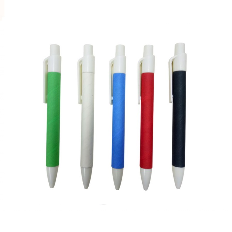 Recycled Pen with White Clip