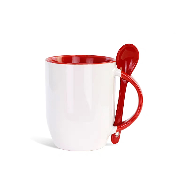 Ceramic Mug with Spoon