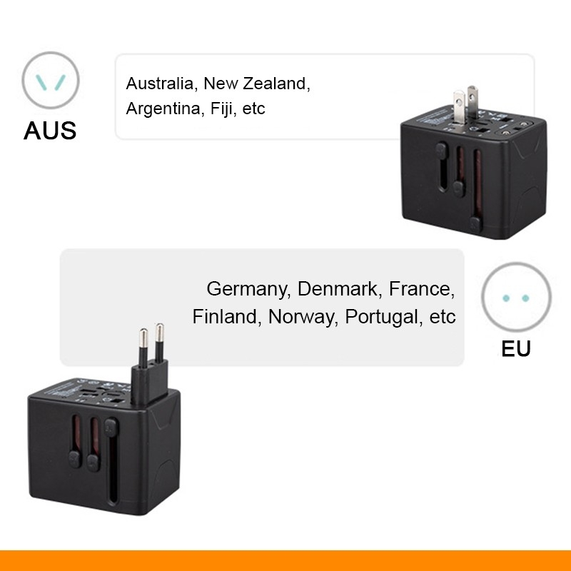Travel Adaptor, 3 USB + 1 Type-C