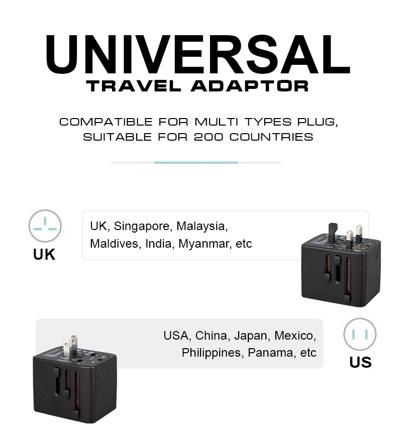 Travel Adaptor, 3 USB + 1 Type-C