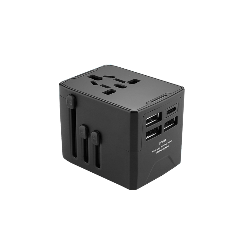 Travel Adaptor, 3 USB + 1 Type-C