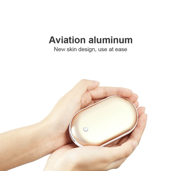 2 in 1 Portable USB Rechargeable Electric Hand Warmer Pocket Power Bank