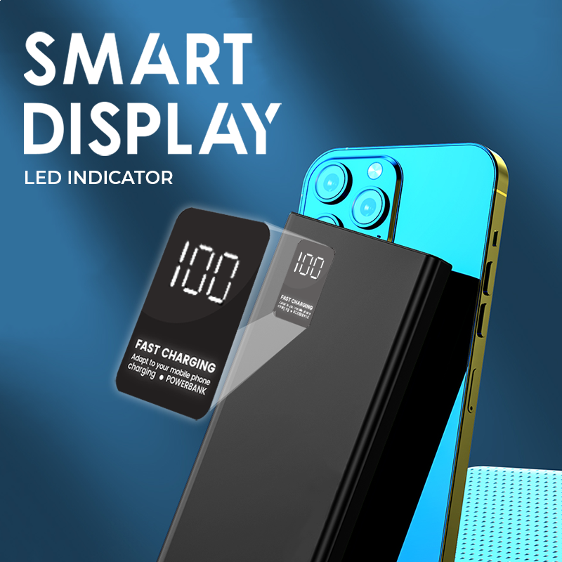 SUPER QUICK CHARGE - BUILT  IN CABLE POWERBANK