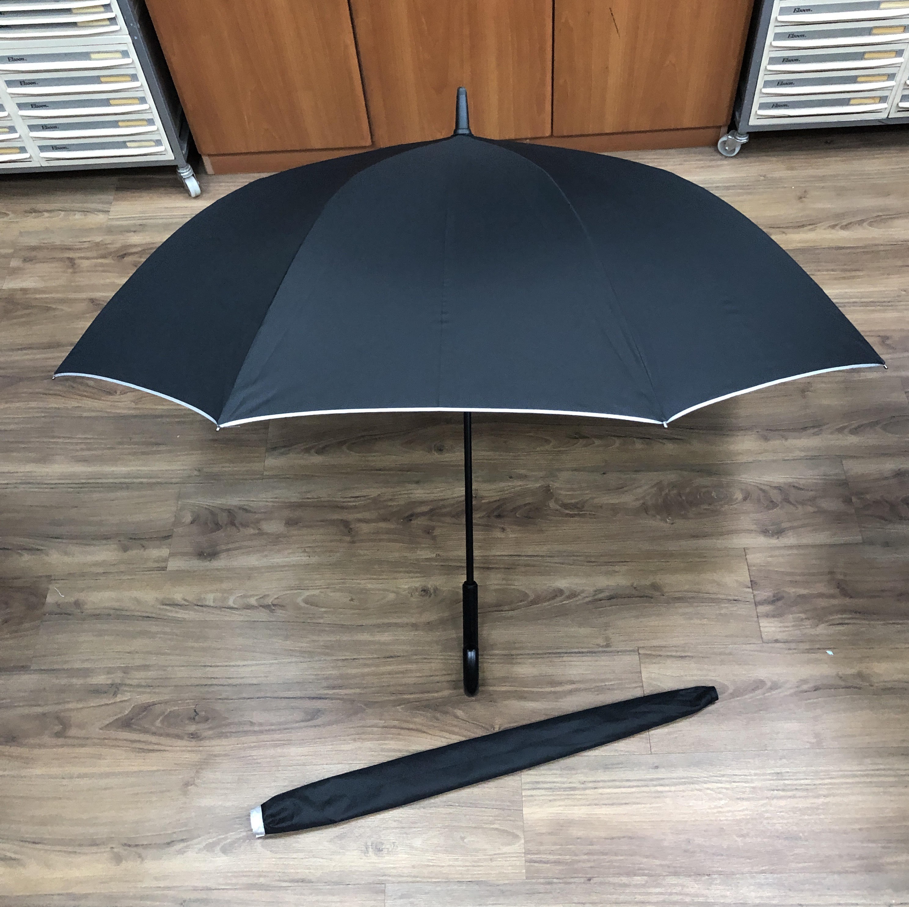 Long Umbrella with Black Curve Handle