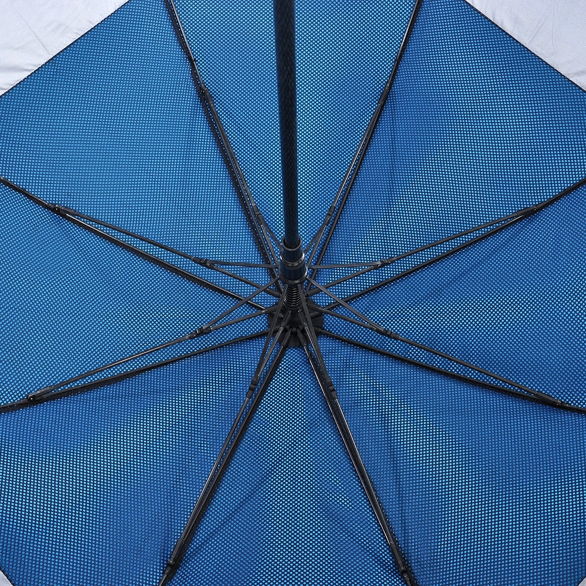 Double Tiered with Auto Open, Windproof Golf Umbrella Wooden Black Handle
