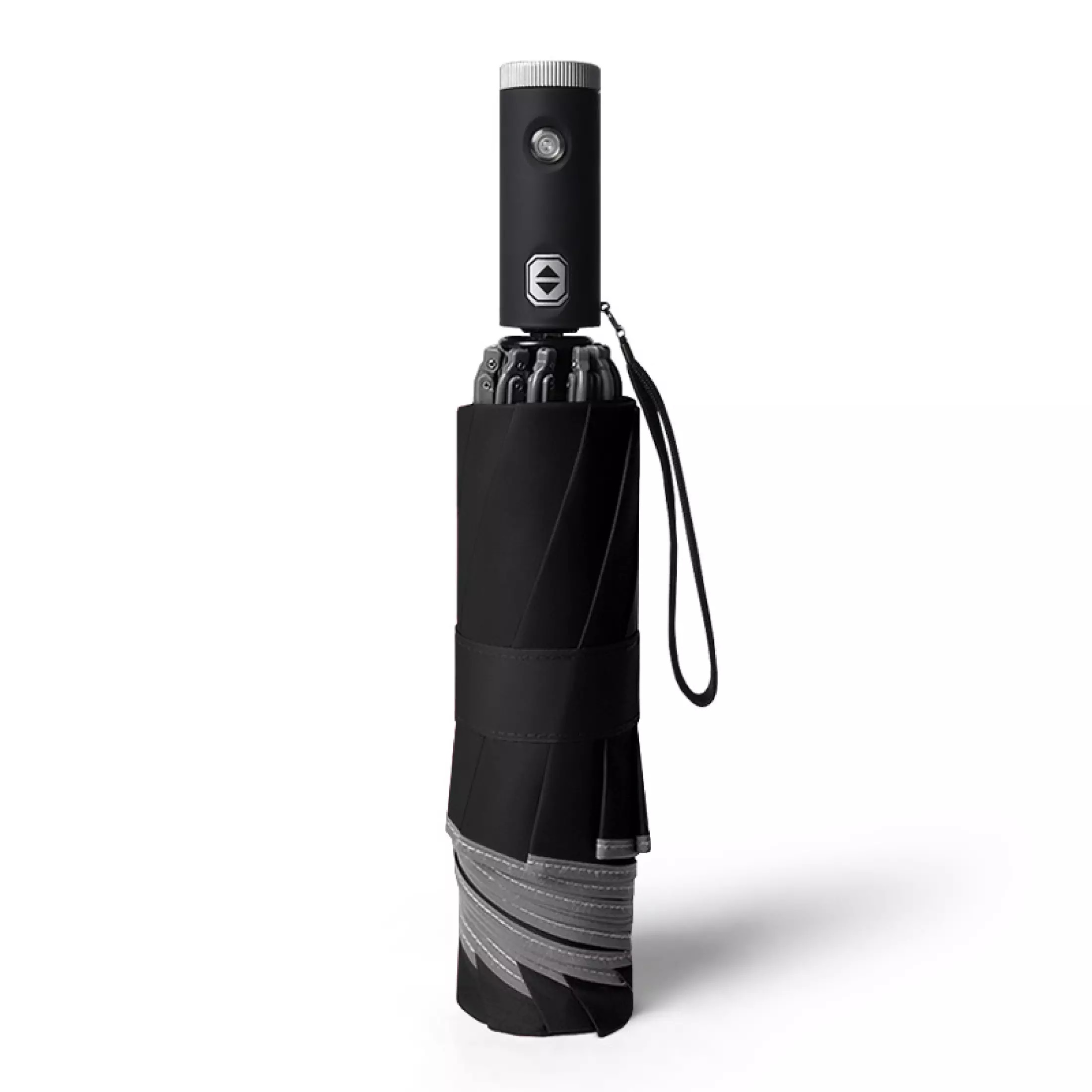 Inverted LED Light Automatic Umbrella with Reflective Stripe