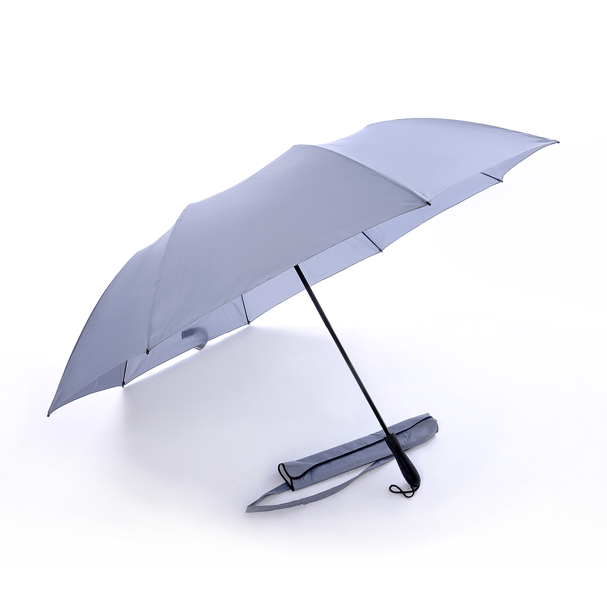 2-Fold Golf Umbrella with Wood Handle